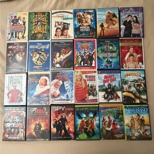 Lot of 24 Family & Kids DVD Movies - Disney DVDs